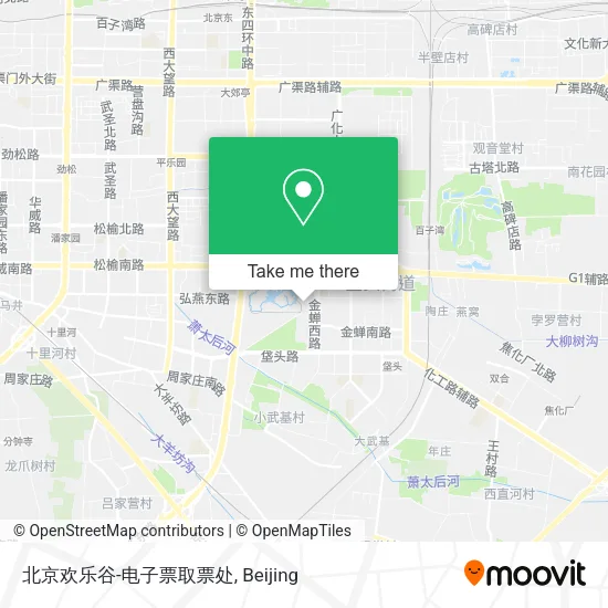 北京欢乐谷-电子票取票处 map