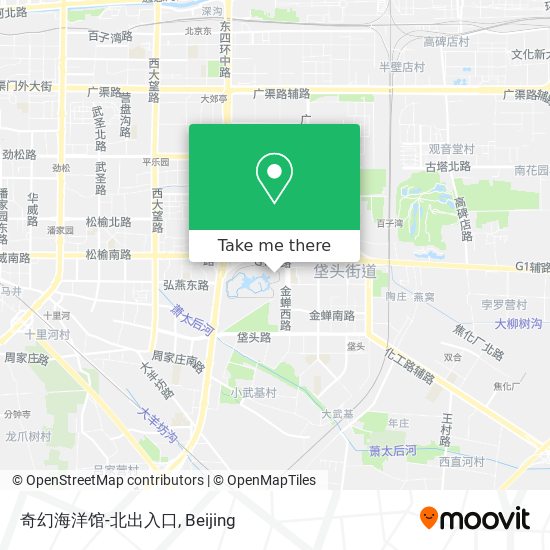 奇幻海洋馆-北出入口 map