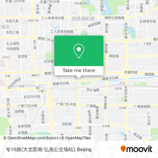 专10路(大北窑南-弘燕公交场站) map