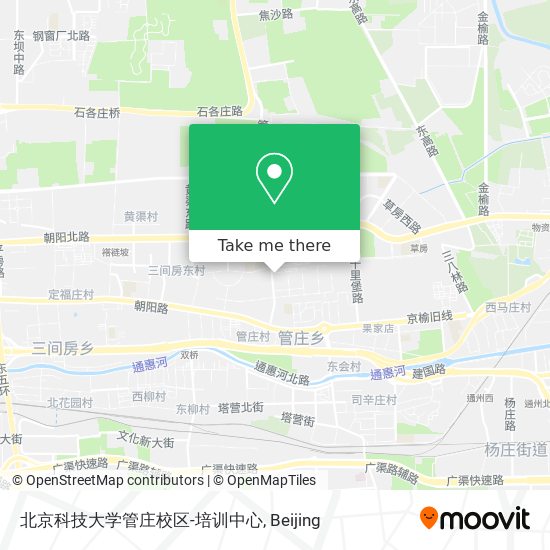 北京科技大学管庄校区-培训中心 map