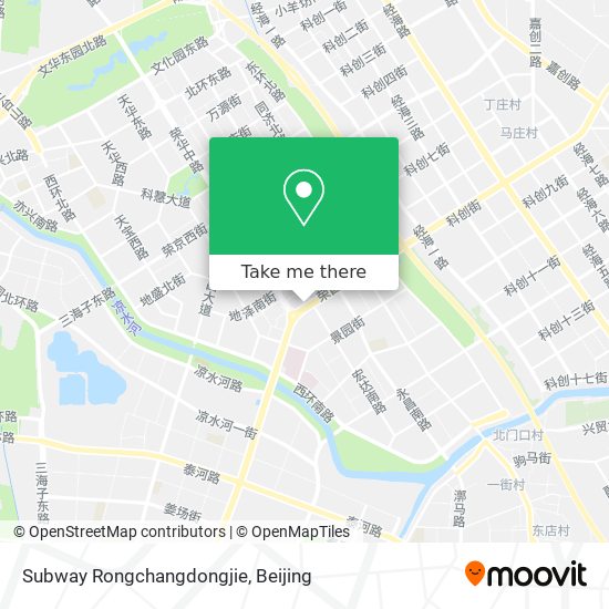 Subway Rongchangdongjie map