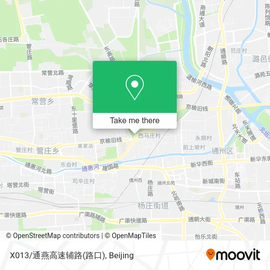 X013/通燕高速辅路(路口) map