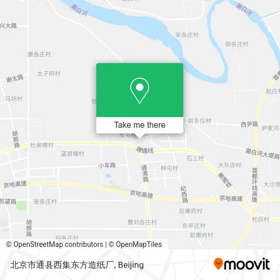 北京市通县西集东方造纸厂 map