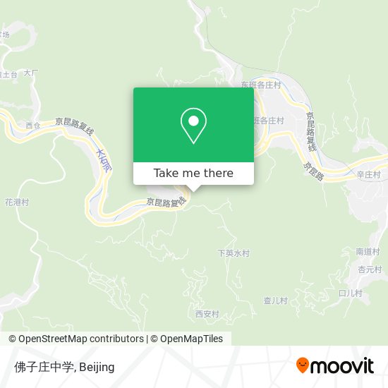 佛子庄中学 map