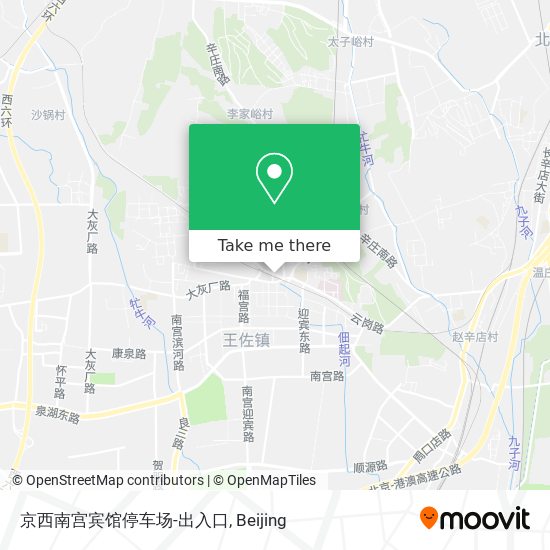 京西南宫宾馆停车场-出入口 map