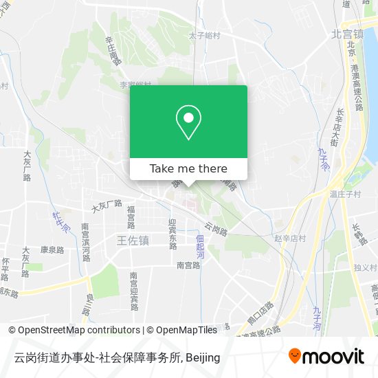 云岗街道办事处-社会保障事务所 map