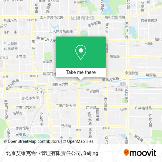 北京艾维克物业管理有限责任公司 map