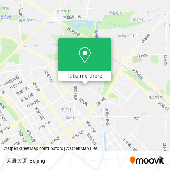 天语大厦 map