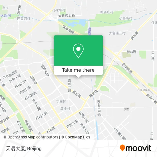 天语大厦 map