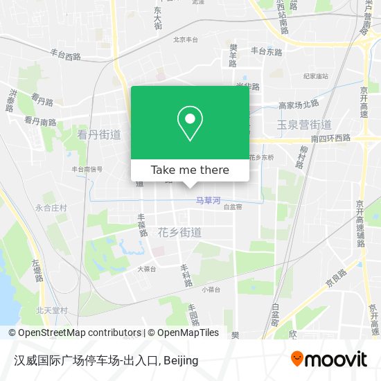 汉威国际广场停车场-出入口 map
