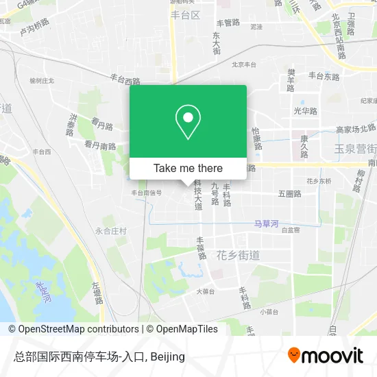 总部国际西南停车场-入口 map