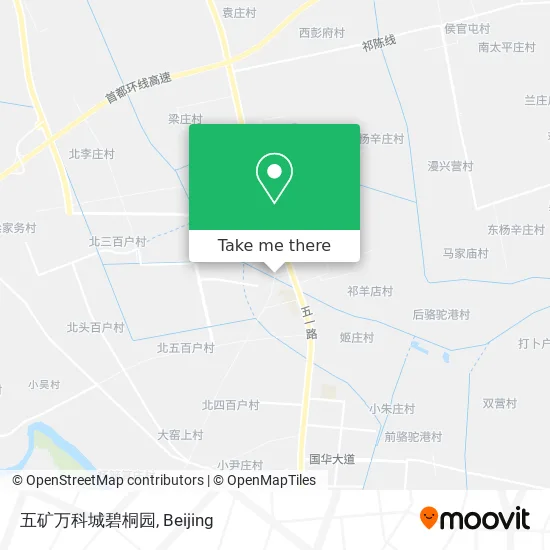 五矿万科城碧桐园 map