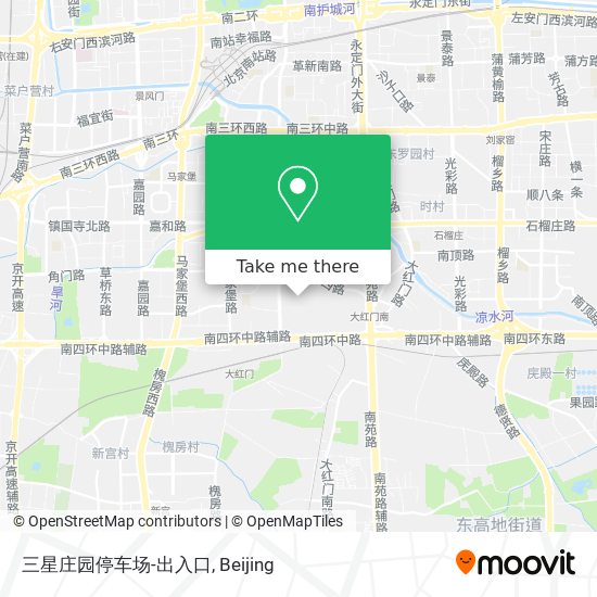 三星庄园停车场-出入口 map