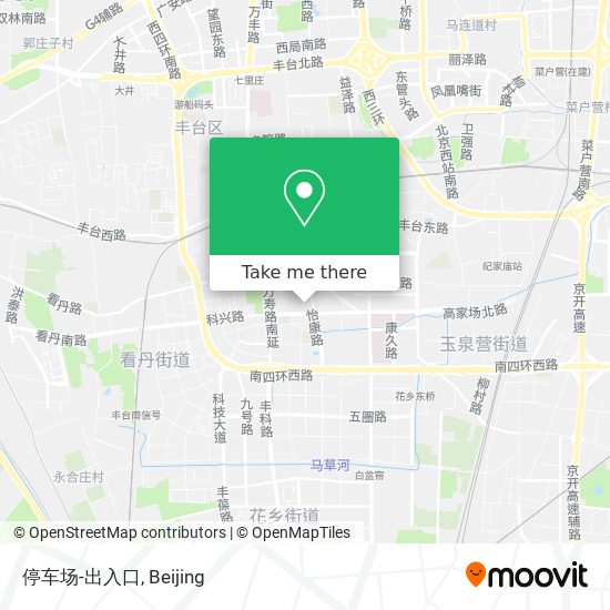 停车场-出入口 map