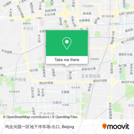 鸿业兴园一区地下停车场-出口 map