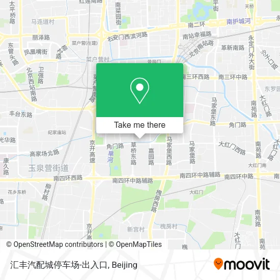 汇丰汽配城停车场-出入口 map