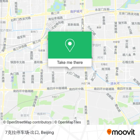 7克拉停车场-出口 map