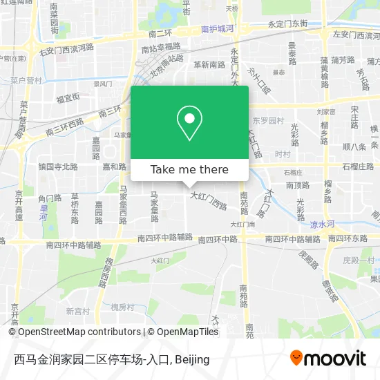 西马金润家园二区停车场-入口 map