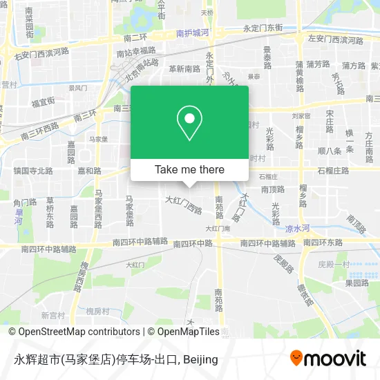 永辉超市(马家堡店)停车场-出口 map