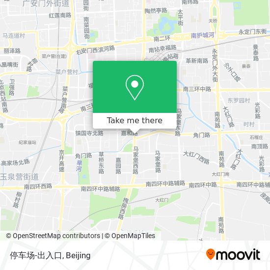 停车场-出入口 map