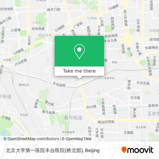 北京大学第一医院丰台医院(桥北部) map