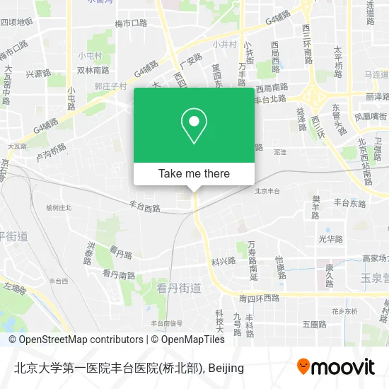 北京大学第一医院丰台医院(桥北部) map