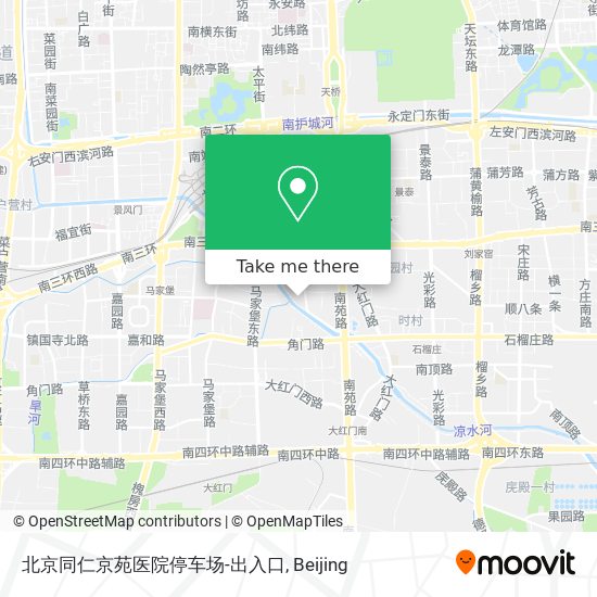 北京同仁京苑医院停车场-出入口 map