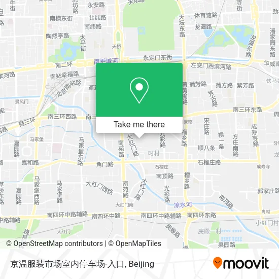 京温服装市场室内停车场-入口 map