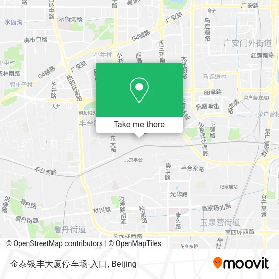 金泰银丰大厦停车场-入口 map