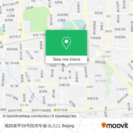 顺四条甲20号院停车场-出入口 map