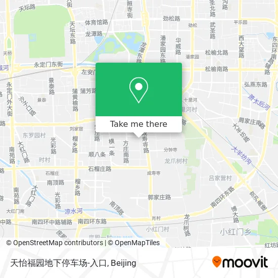 天怡福园地下停车场-入口 map