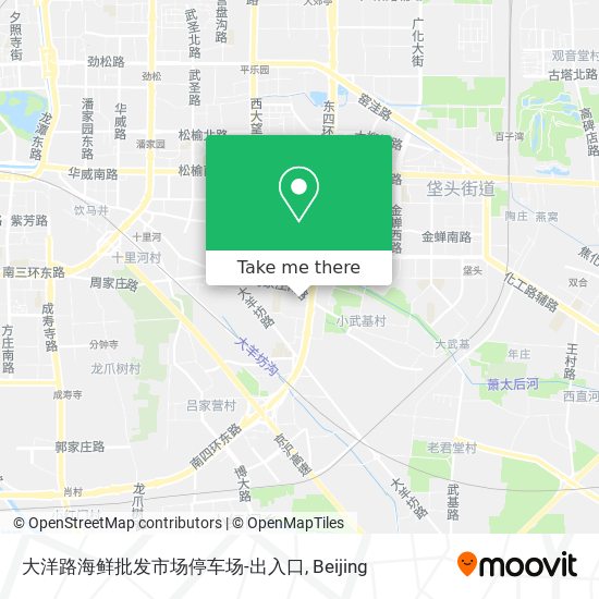 大洋路海鲜批发市场停车场-出入口 map