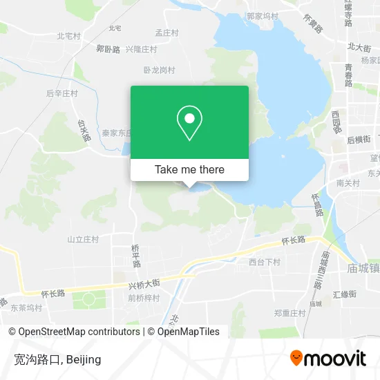 宽沟路口 map