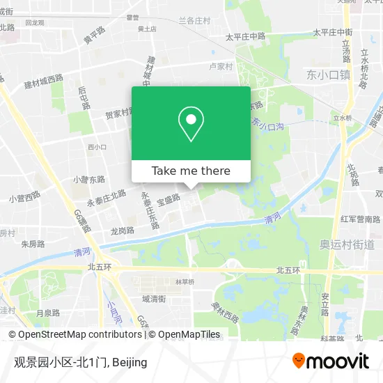 观景园小区-北1门 map
