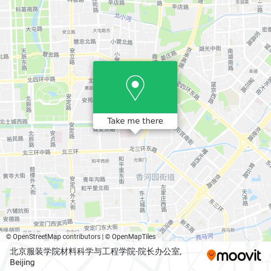 北京服装学院材料科学与工程学院-院长办公室 map