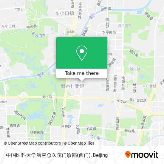 中国医科大学航空总医院门诊部(西门) map