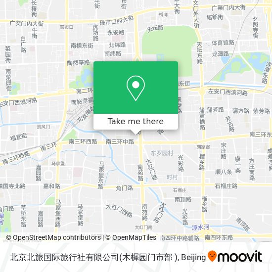 北京北旅国际旅行社有限公司(木樨园门市部 ) map