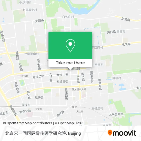 北京宋一同国际骨伤医学研究院 map