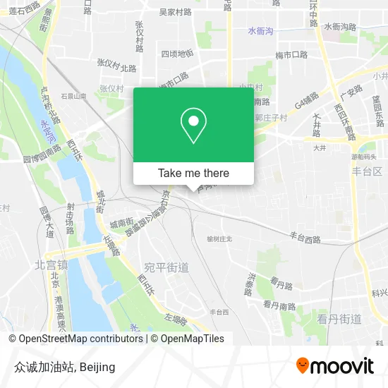 众诚加油站 map
