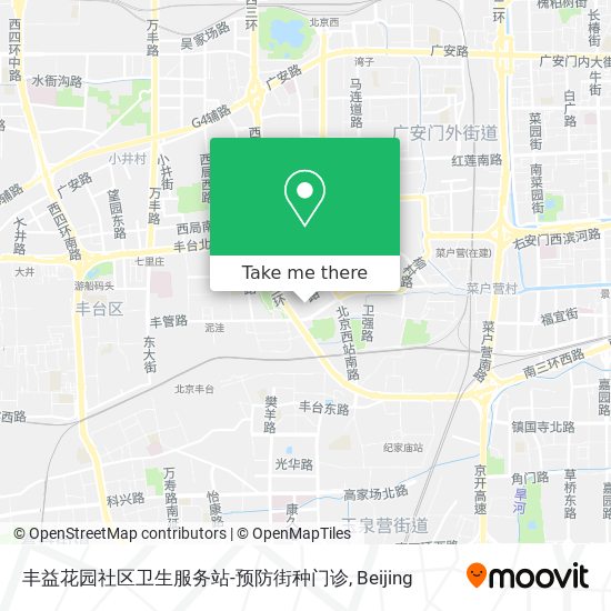 丰益花园社区卫生服务站-预防街种门诊 map