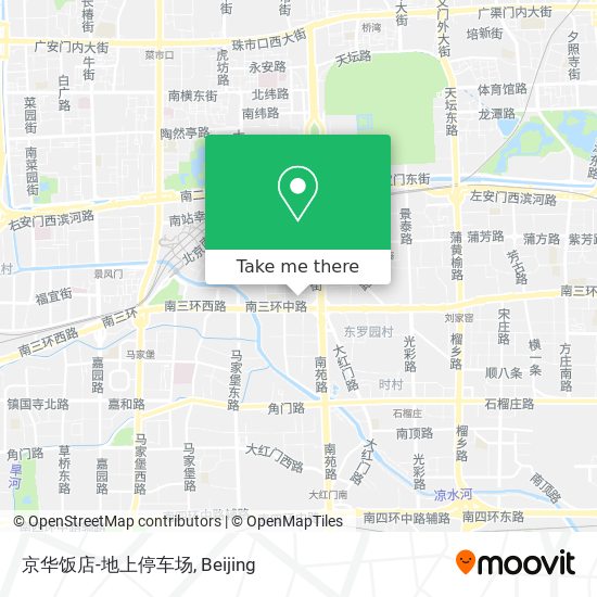 京华饭店-地上停车场 map