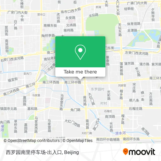 西罗园南里停车场-出入口 map