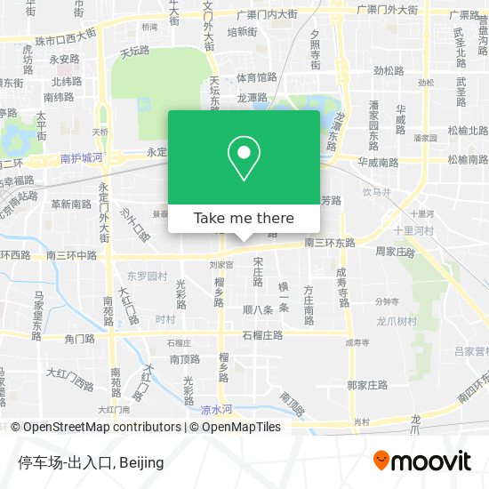 停车场-出入口 map