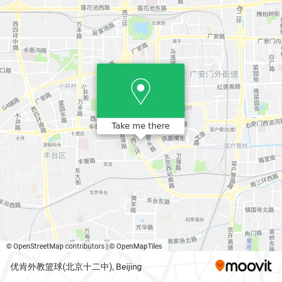 优肯外教篮球(北京十二中) map