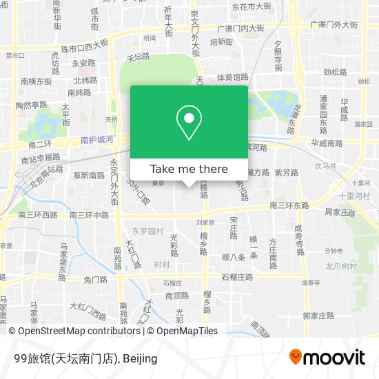 99旅馆(天坛南门店) map