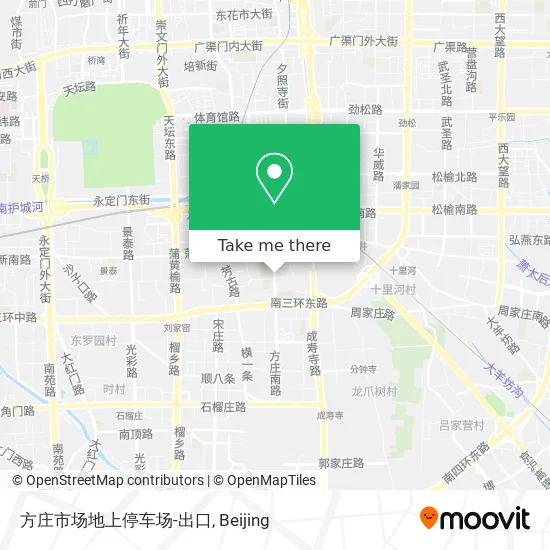 方庄市场地上停车场-出口 map
