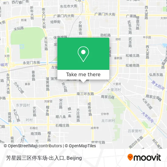 芳星园三区停车场-出入口 map