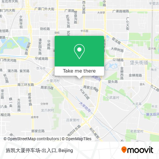 旌凯大厦停车场-出入口 map