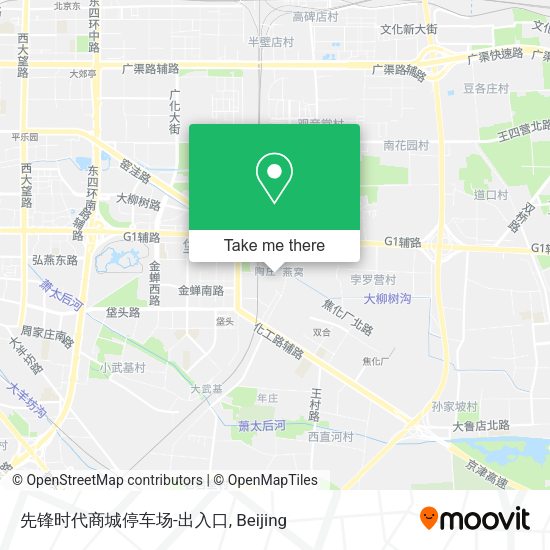 先锋时代商城停车场-出入口 map