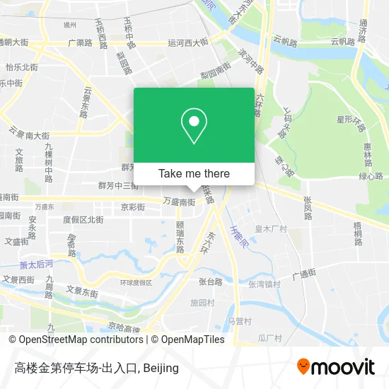 高楼金第停车场-出入口 map